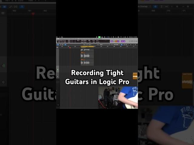 Recording Tight Metal Guitars Using Takes in Logic Pro