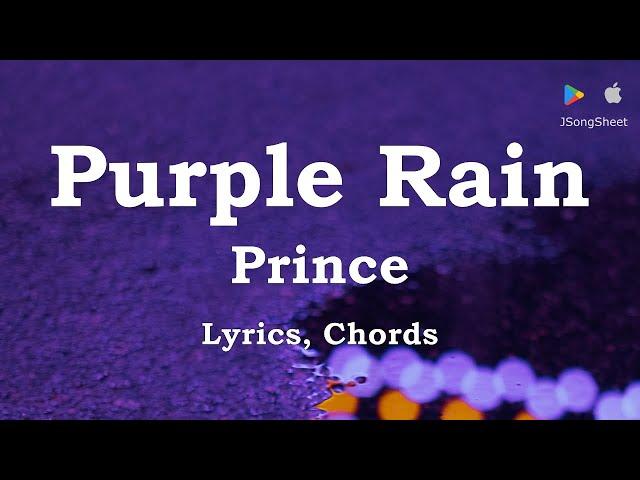 Purple Rain - Prince (Lyrics, Chords)