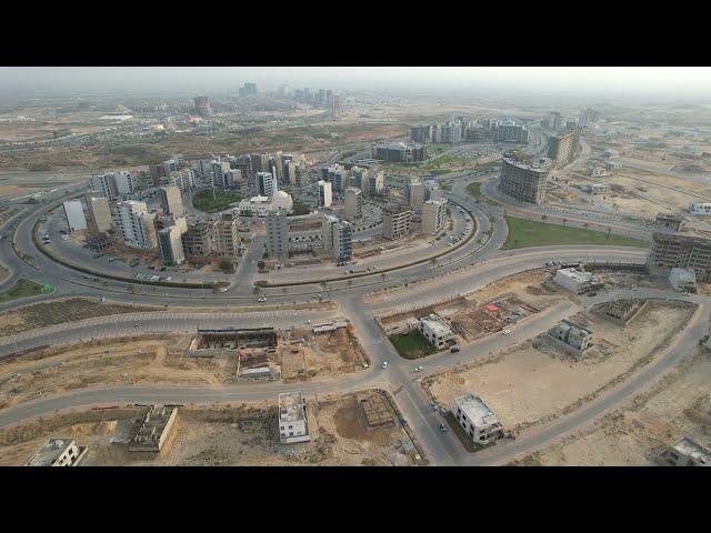 Midway B Commercial - Drone View | Bahria Town Karachi