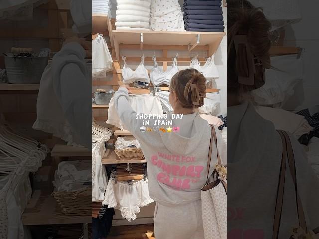 Brought a bunch of stuff!️ #shopping #Spain #brandymelville #vlog #haul #fun #starbucks