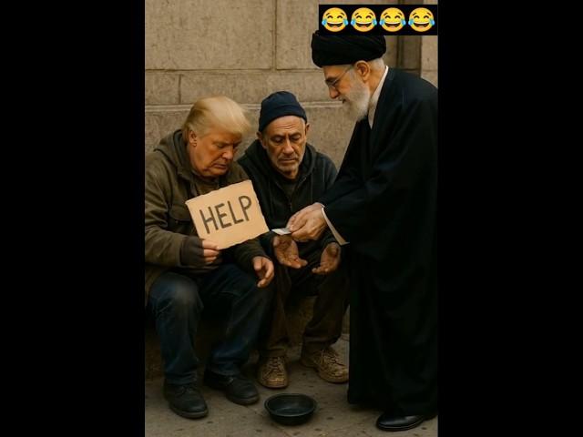 Trump & Netanyahu Begging for Help  | Ayatollah Gives Charity  | Funny Political Parody 2025