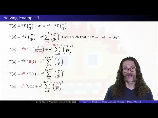 Recurrence Relations:  Three Examples