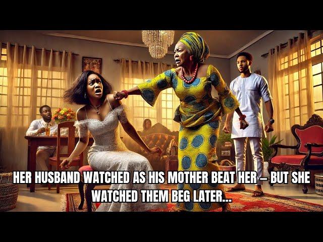 Her Husband Watched as His Mother Beat Her — But She Watched Them Beg Later… #africanfolklore #tales
