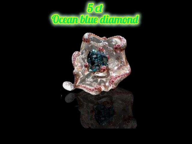 Ocean blue diamond 5 ct