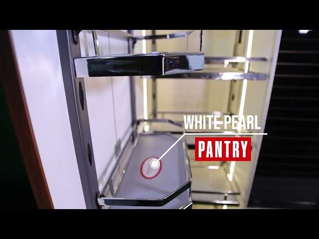 Perfekte Kuchen | Modular Kitchen | Perfekte White Pearl Pantry