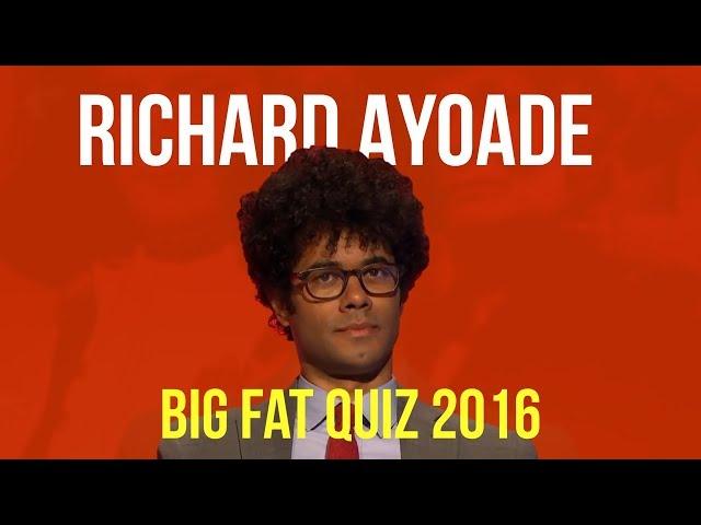 Richard Ayoade BIG FAT QUIZ COMPILATION | 2016