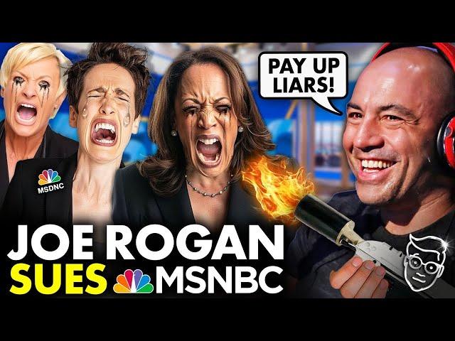 MSNBC Posts FAKE CLIP of Joe Rogan 'Endorsing' Kamala Harris | DELETES Evidence in PANIC| LAWSUIT?!