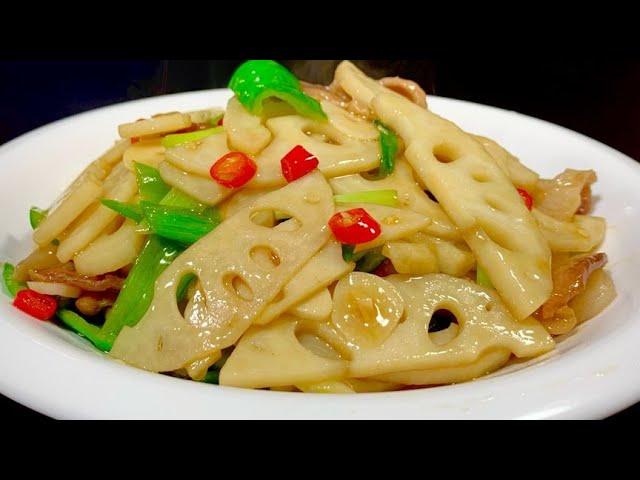 Eat more lotus root in autumn. Lotus root is better than eating meat like I do. It is crisp,