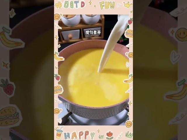 玉米牛奶布丁Sweet Corn Milky Pudding #shorts