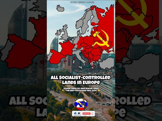 All Socialist-controlled lands in Europe #history #europe #map #mapper #geography