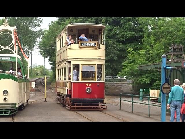 Beautiful Old Trams! A visit to Crich Tramway Village. Straßenbahnmuseum Crich, Musée du Tramway, GB