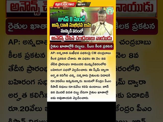 ఈనెల 8న వారి ఖాతాల్లోకి డబ్బులు జమ Annadata Sukhibhava Release Date 2025 | Annadata Sukhibava Latest