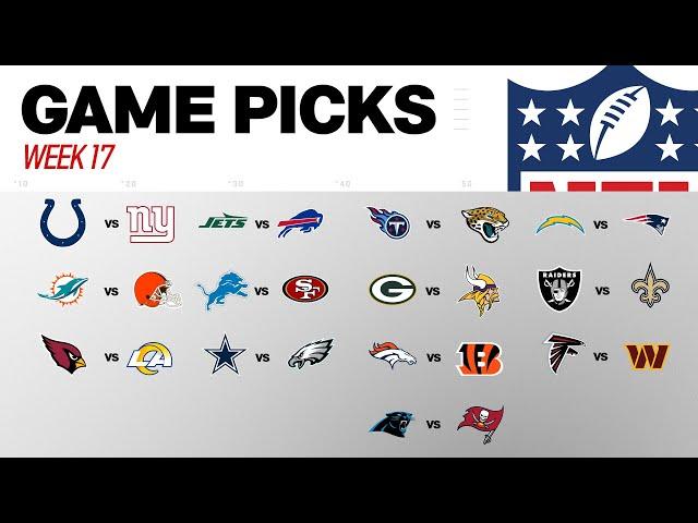 Week 17 Game Picks