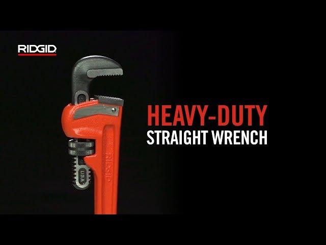 How To Use The RIDGID® Heavy-Duty Straight Wrench