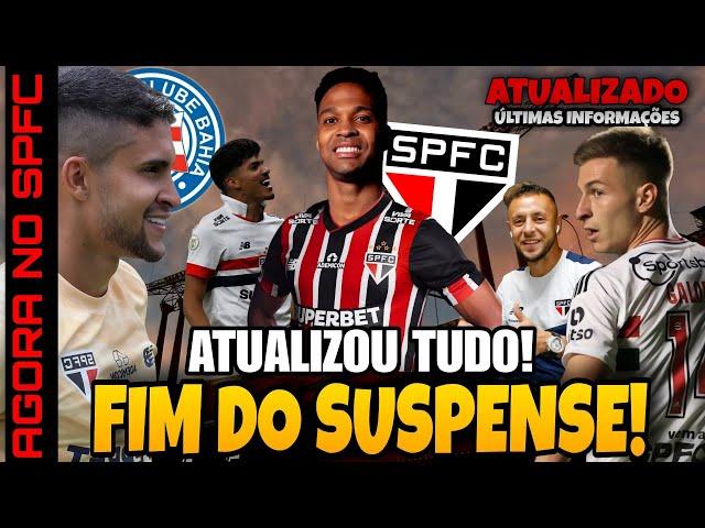 ATUALIZOU TUDO! AGORA É OFICIAL NO SPFC; NOVO MEIA; WENDELL; GALOPPO; RAFINHA; NESTOR; CASARES E+