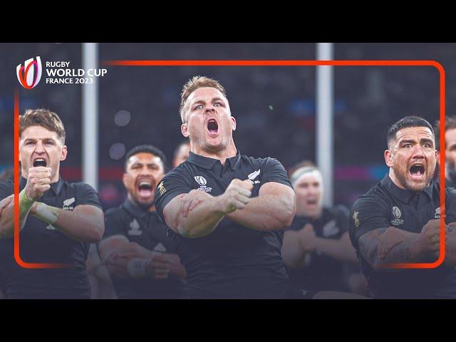 Powerful All Blacks haka in Rugby World Cup semi-final | New Zealand v Argentina