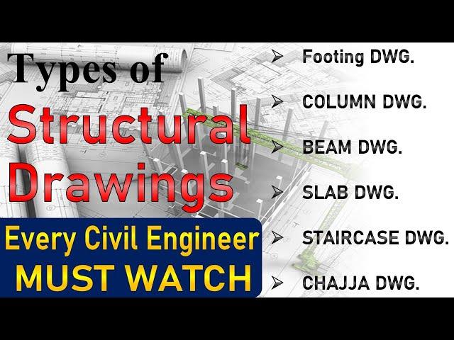 Basic Knowledge of Structural drawing | TYPES OF STRUCTURAL DRAWING EVERY CIVIL ENGINEER MUST KNOW