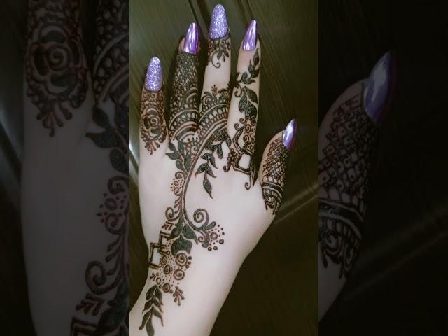 Stylish Back Hand Mehndi Designs|Simple mehndi |Kashee Inspired designs|#shorts #short #viralvideo