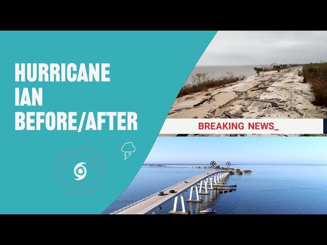 Sanibel Causeway Before And After Hurricane Ian Damage