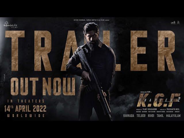 KGF Chapter 2 Trailer|Hindi|Yash|Sanjay Dutt|Raveena Tandon|Srinidhi|Prashanth Neel|Vijay Kiragandur