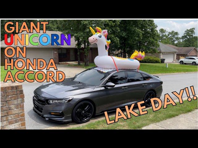 WORLD’S FIRST UNICORN ON HONDA ACCORD!!!⎮LAKE DAY!!