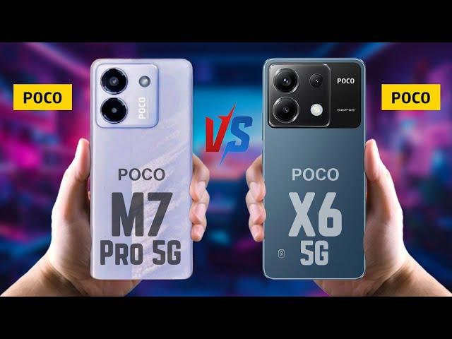 Poco M7 Pro 5G vs Poco X6 5G