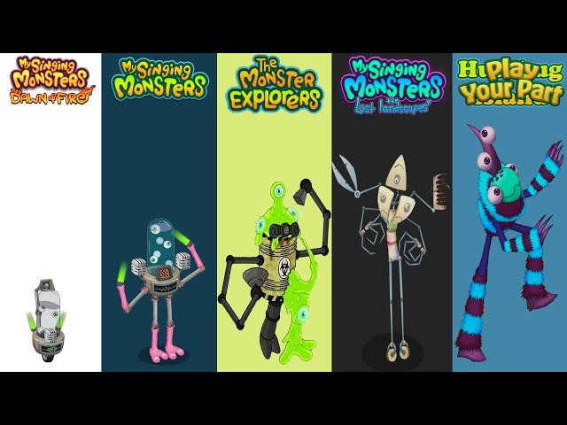 Dawn Of Fire Vs My Singing Monsters Vs Monster Exolorers Vs Humbug Island | Redesign Comparisons