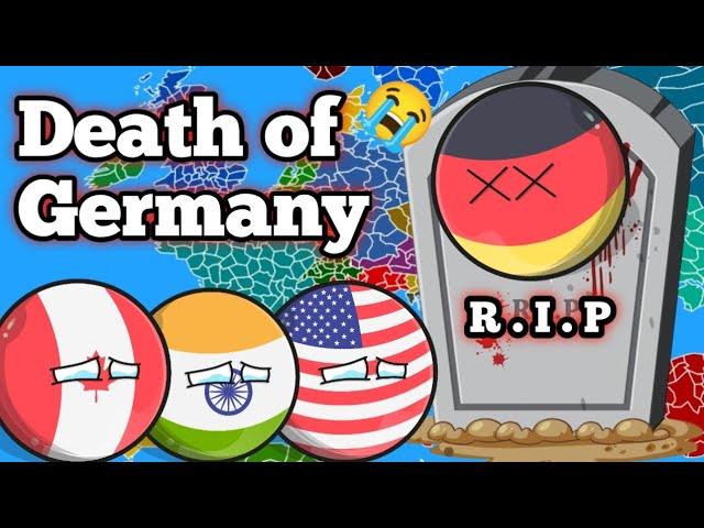 Countries Reaction if Germany Died  | Death of Germanyball  #countryballs #geography #viralshorts