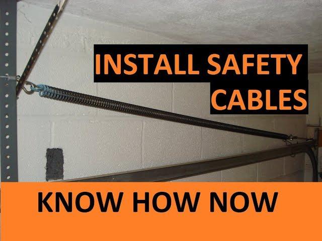 How to Install a Garage Door Safety Cable