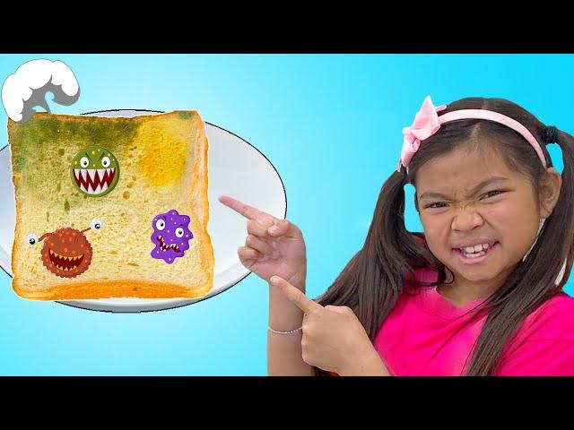 Emma and Ellie Learn About Mold and Bacteria with Easy DIY Science Experiment for Kids