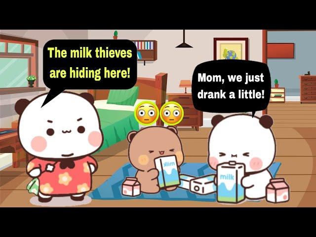 Leo and Ruby Drink All the Milk!Bubu Dudu Stories | 3d Animation