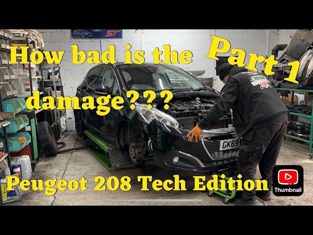 PEUGEOT 208 TECH EDITION 2019 COPART SALVAGE CAT N PART 1 HOW BAD IS THE DAMAGE