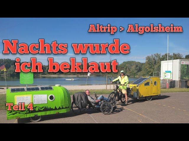 Fahrrad Reise von Köln zum Bodensee (Rheinradweg) mit dem Liegerad ohne Motor & Schlafwagen Teil 4