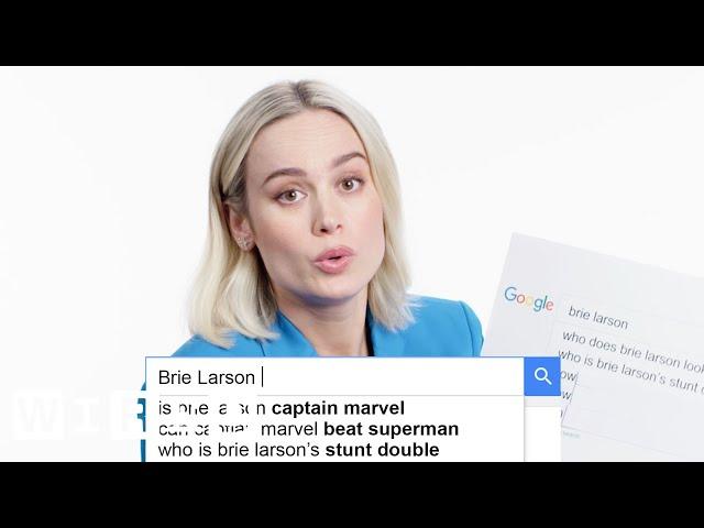 Brie Larson Answers the Web's Most Searched Questions | WIRED