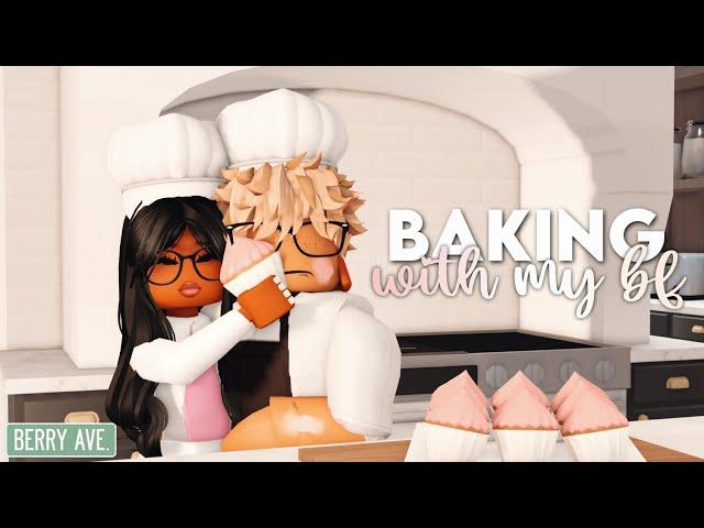 doing a BAKING CHALLENGE (with my IRL boyfriend) | VOICED berry avenue roleplay