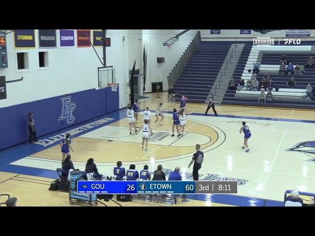 Goucher Women's Basketball at Elizabethtown 2/7/24