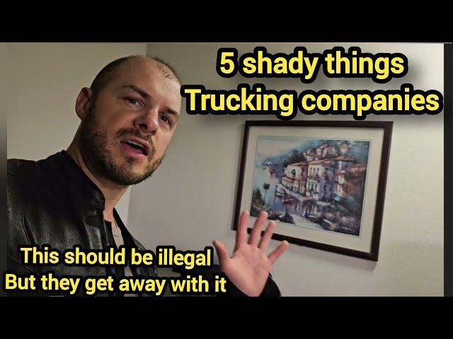 5 worst things  trucking companies get away with...