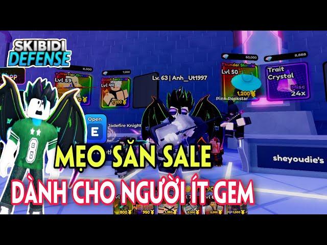 ANIME DEFENDERS - CHỈ VỚI 200K GEM MÌNH SĂN SALE KIẾM ĐƯỢC THÊM 250K GEM TRONG 1 NGÀY