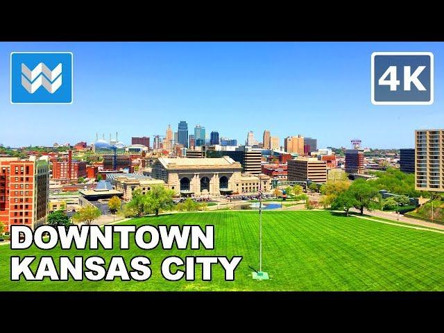 Walking around Downtown Kansas City, Missouri USA | Travel Guide 【4K】