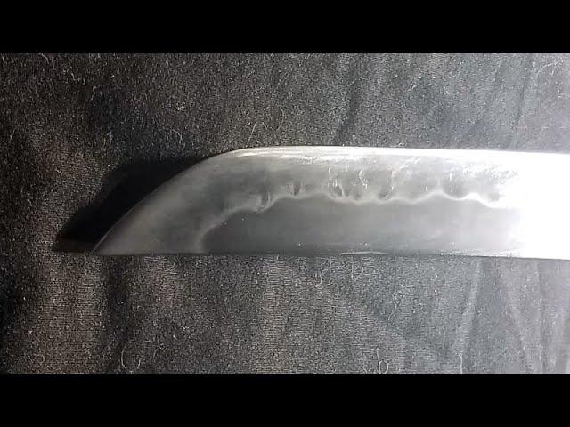 Tanto project: polishing the blade and making the habaki