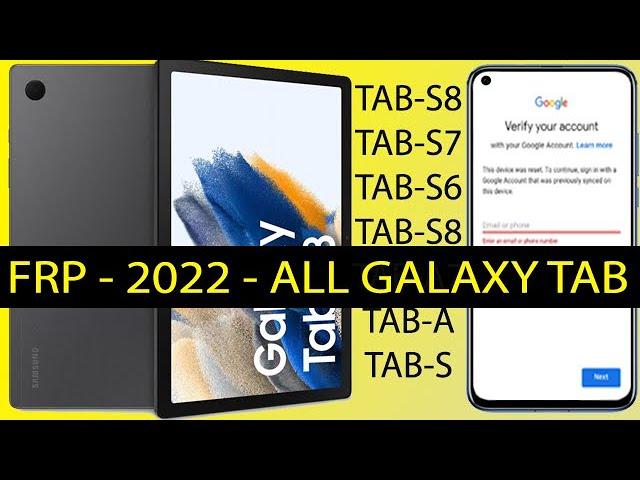 FRP Bypass Samsung Galaxy Tab Remove Google Account OneClick