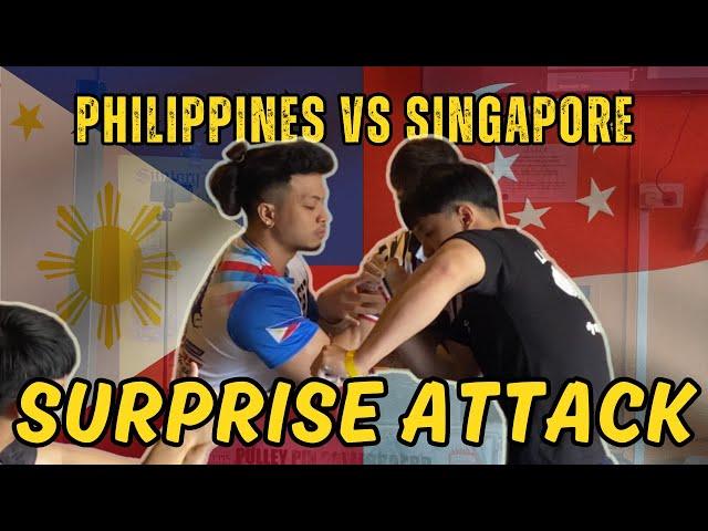 Team Philippines Invades Singapore Armwrestling Competition | ft. @ShaunChispaArmNATION & Mark Renzy