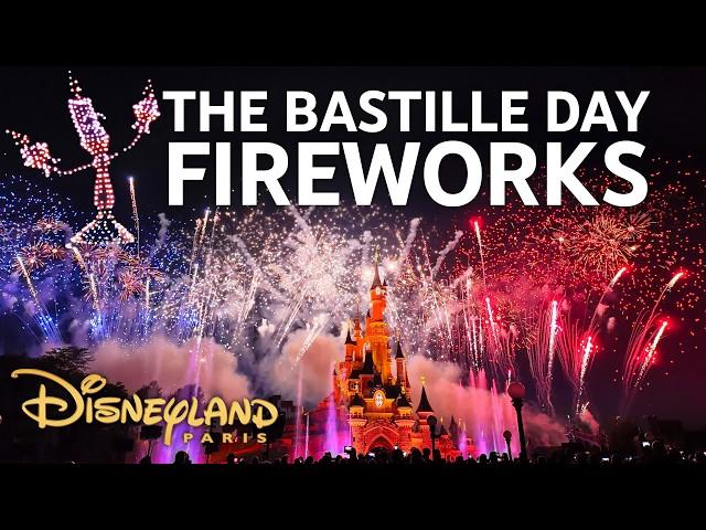 [4K] The Bastille Day Fireworks 2024 - Guinness World Records Drones Show - Disneyland Paris