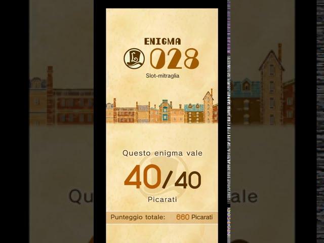 Il Professor Layton e il futuro perduto HD (Android) - Soluzione Enigma 028 "Slot-mitraglia"