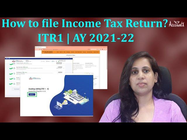How to file income tax return | File ITR1 | AY 2021-22 | Step-by-step Process