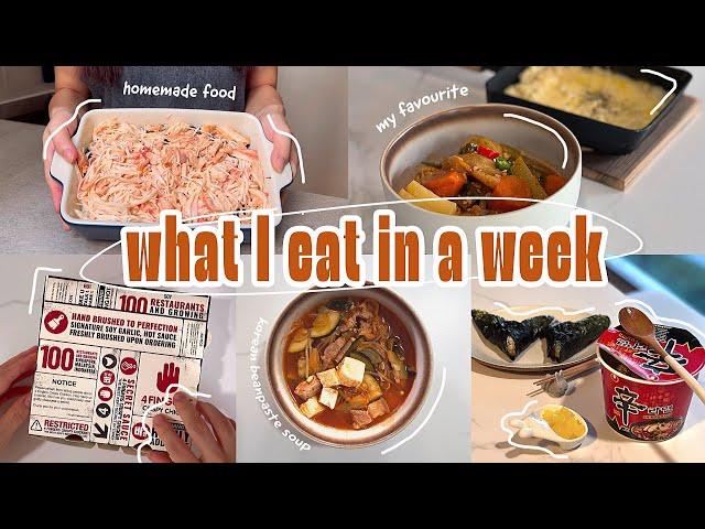 What I eat in a week | easy asian food + realistic