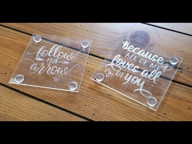 Easy Etching on Glass Coasters Tutorial