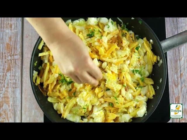 Bacalhau à Brás con AOVE - Denominación de Origen Estepa