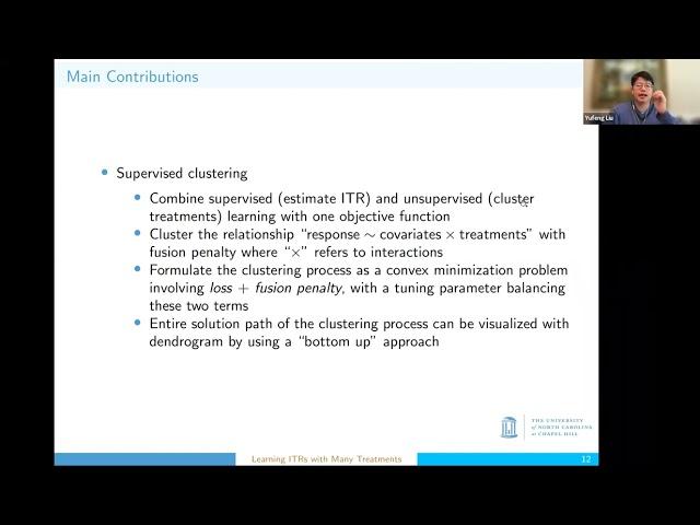 1W-MINDS: February 23,  Yufeng Liu:  Learning Individualized Treatment Rules with Many Treatments