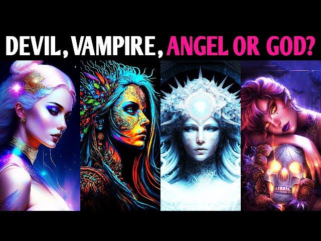 DEVIL, VAMPIRE, ANGEL OR GOD? Aesthetic Personality Test Quiz - 1 Million Tests